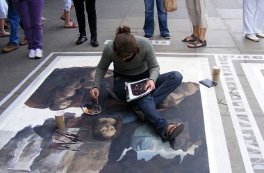 Street art artist